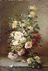 Eugene Henri Cauchois Roses painting